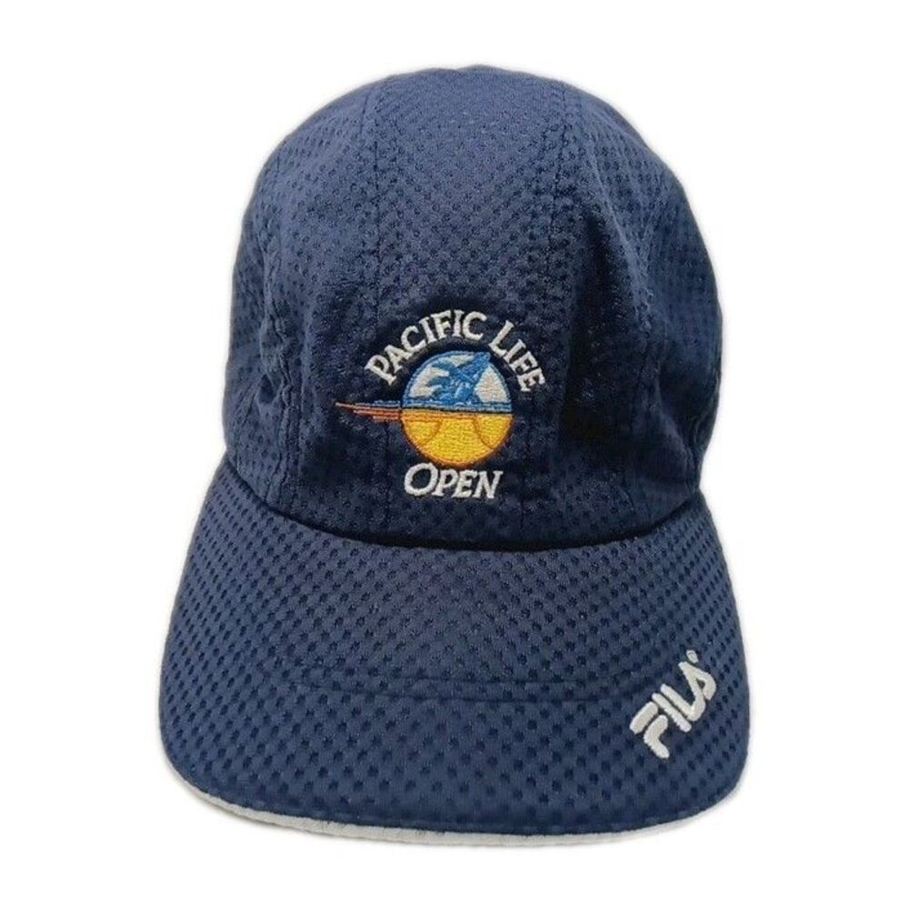 Vintage Tennis Pacific Life Open 2004 FILA One Size Strapback Adjustable Hat Cap